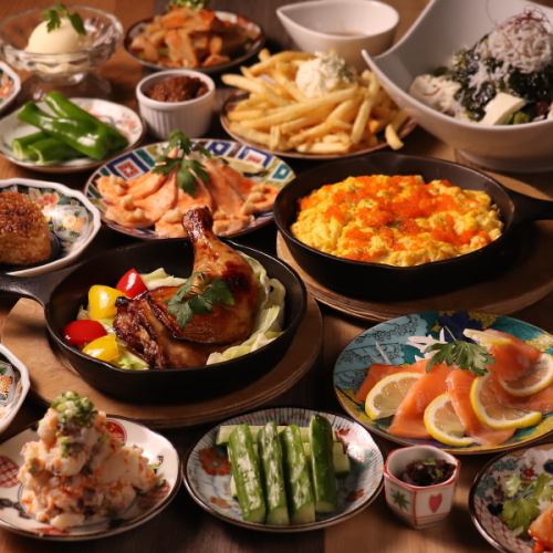 【ランチ限定】コスパ抜群の全12品！名物料理2品含む【昼飲】コース3000円