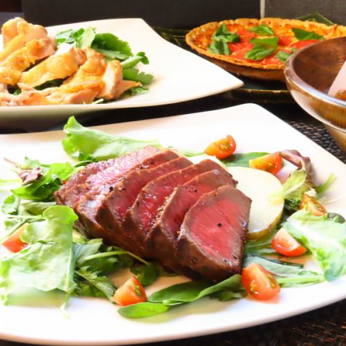 記念日に♪知多牛モモ肉ステーキコース5000円(税込)
