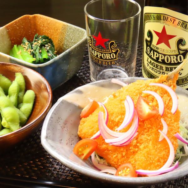 【まずはこれ！選べる小鉢付き】ちょい飲みセット　1000円(税込)