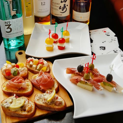 【陪酒】推荐Bruschetta和pinchos！