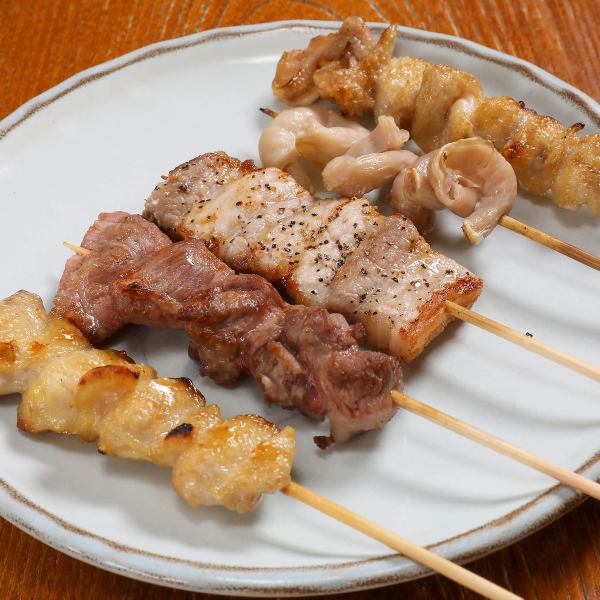 [Grilled with great care] Assorted 5 skewers