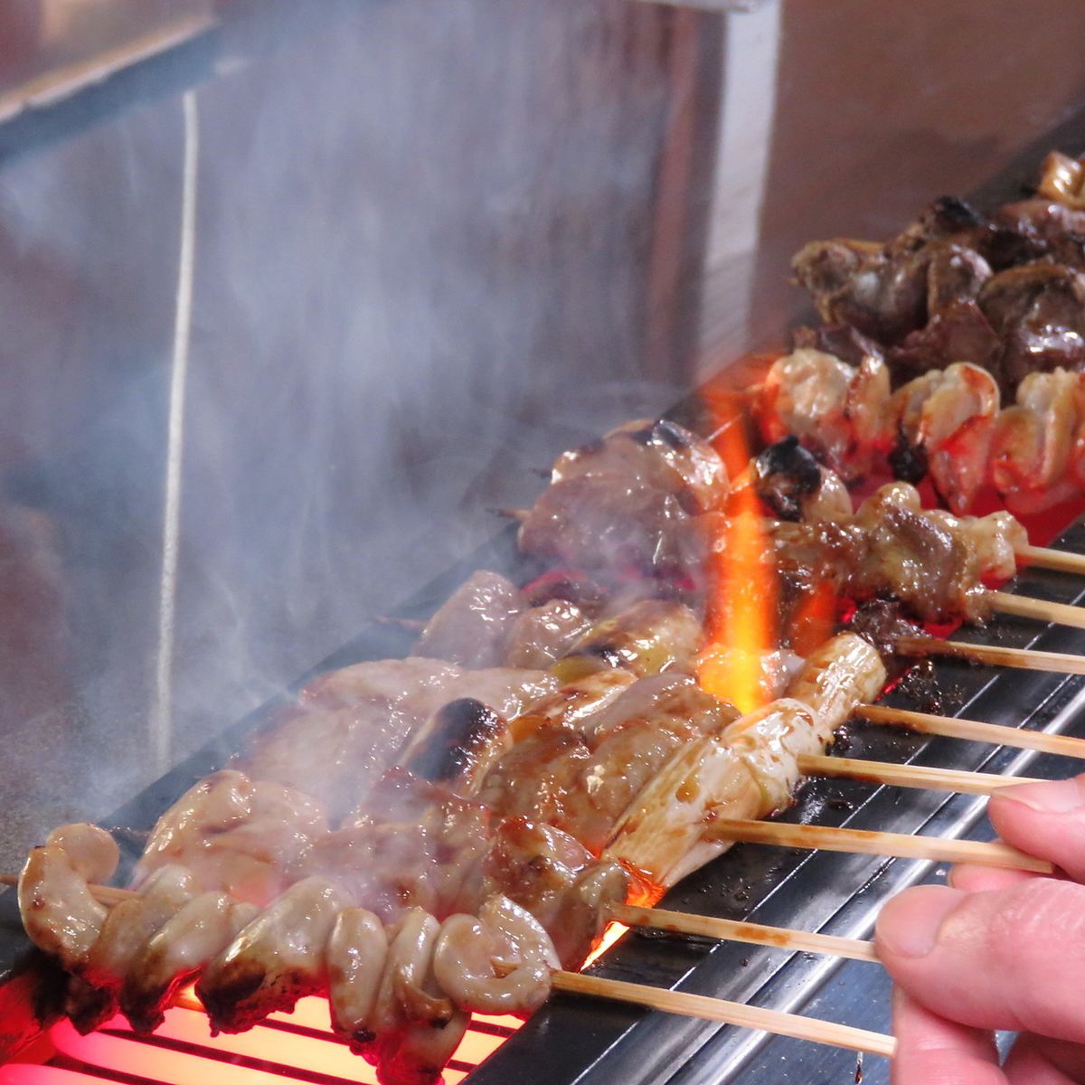Each skewer is carefully grilled.If you want a casual drink, go to Tamagawa♪