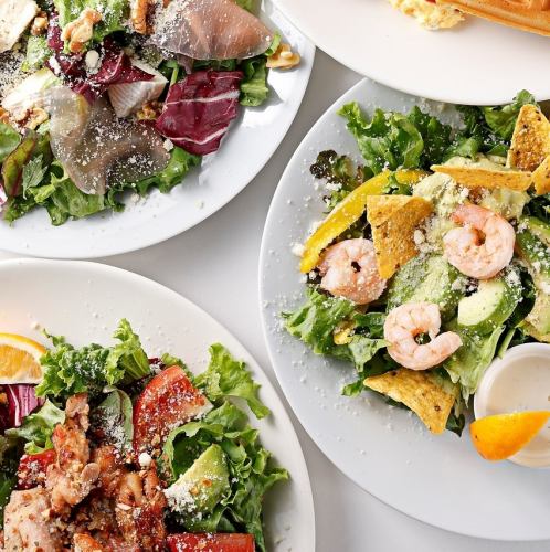 The salad is share size.