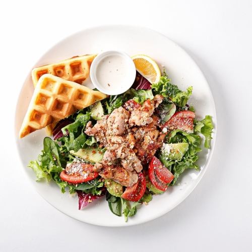 Grilled chicken salad plate