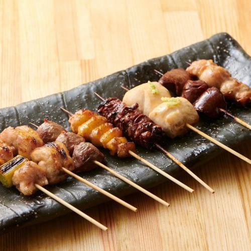 Our specialty yakitori can be ordered or served separately♪