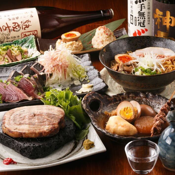 西洋菜鍋、32℃豬肉、金華鯖魚等8種當地菜餚，以及30種當地酒的無限暢飲
