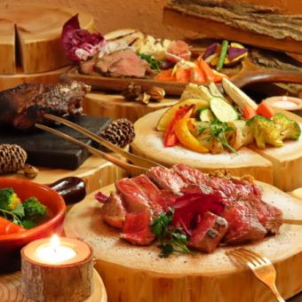 Our top recommendation: [Extreme Meat-Filled Ristorante Plan with Wagyu Beef and Farm-Rich Vegetables] 8 dishes with all-you-can-drink for 5,000 yen (tax included)