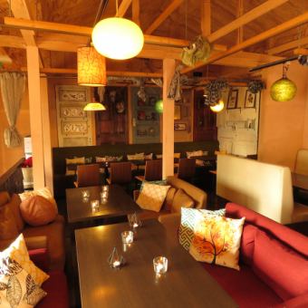 北欧のバルの一軒家でパーティも。20から30名様以上でフロア貸切可。最大60名様までのご宴会ができます。
