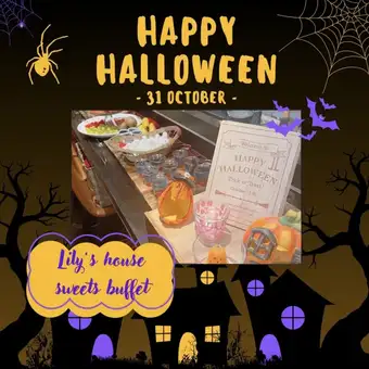 【限時至10月31日! 】萬聖節甜點自助餐☆ 包含120分鐘免費飲品,僅需2400日元