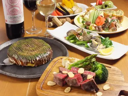 【王道】 特選黒毛和牛のランプステーキ ＜90分飲み放題付き＞ コース　￥10000（税込）