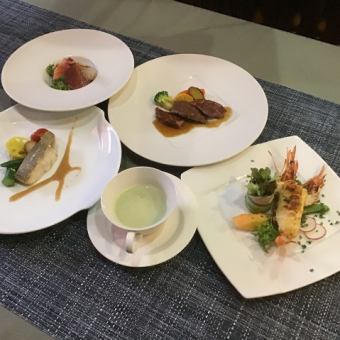 【７月限定】魚介の彩りフルコース