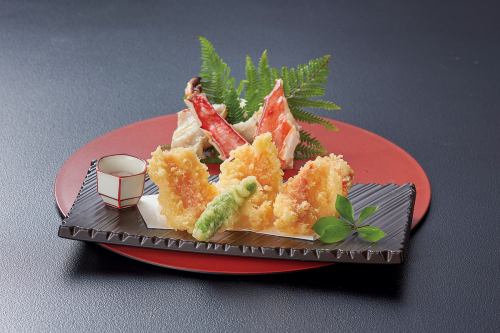 King crab tempura