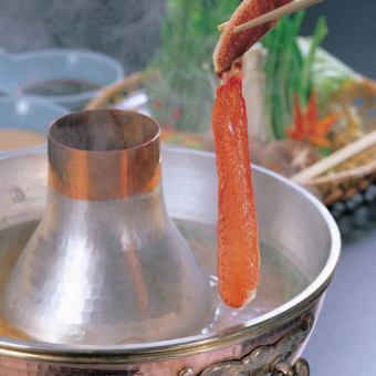 [宴会用]螃蟹涮锅套餐 6,380日元