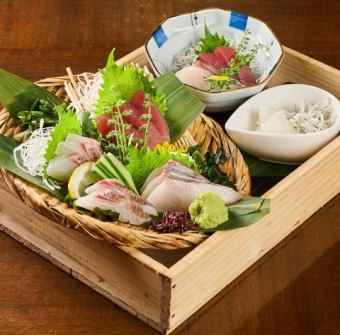 Fatty sashimi box with five kinds