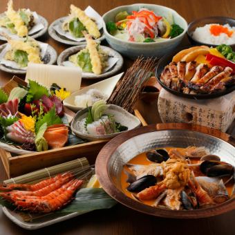 贅沢鍋「黄金のウニ鍋」入りのご褒美コース♪