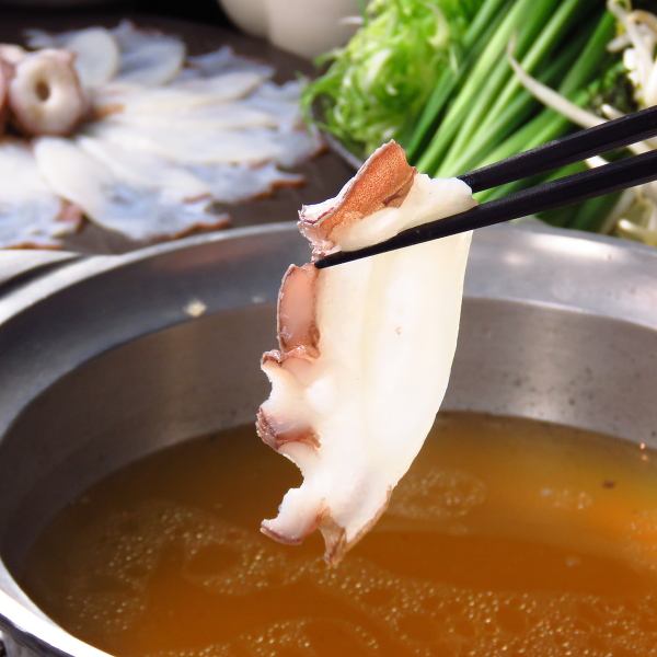 Directly delivered from Toi, a seafood landing site in Hakodate that is known as a treasure trove of seafood! [Octopus shabu-shabu]