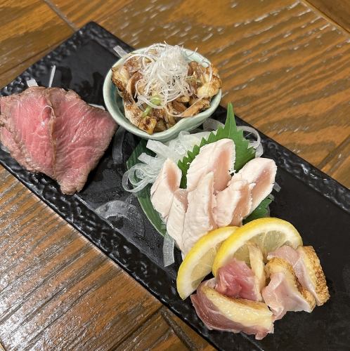 肉刺盛り合わせ