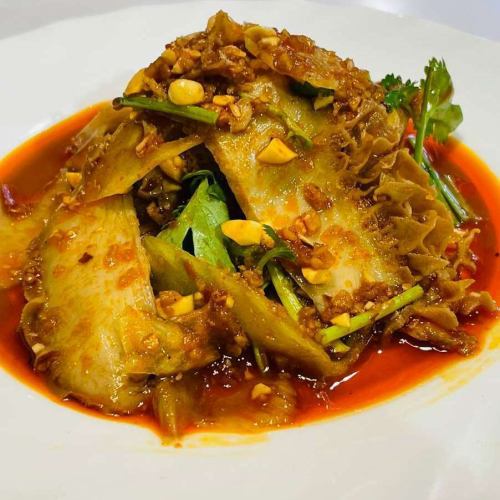 Beef tripe with red oil