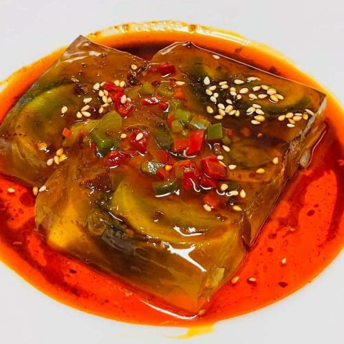 Century egg with Sichuan dressing