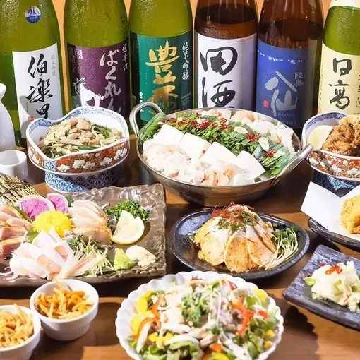 【鳥コース】【1番人気】選べる鍋と九州地鶏の盛り合わせ含生ビール付き飲み放題6000円→5000円!