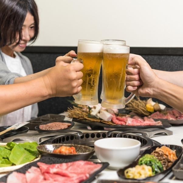 炭火焼肉に絶妙にマッチする各種ドリンクを取り揃えております！