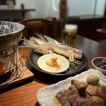 【期間限定】90分飲み放題おでん・近江牛すじ煮込み・イカ一杯付き3980円（税込）