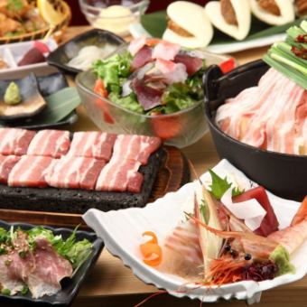 [10 dishes with 2 hours of all-you-can-drink] Yokamon course ◆ Standard course where you can eat lava grilled food ◆ Banquets, drinking parties, girls' night out ◎