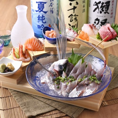 トビウオ階段盛り