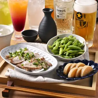 【0次会コース】サクッと飲んで、軽くつまめるお得プラン！2時間飲み放題付3品2,480円
