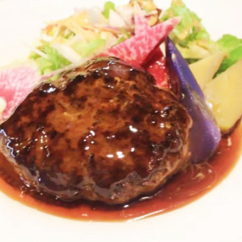 手作り 黒毛和牛入り ハンバーグステーキ 照り焼きソース 200g/300g