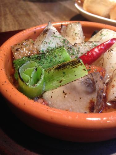 Chinese yam and green onion