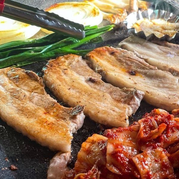 Samgyeopsal (2 servings or more can be ordered)