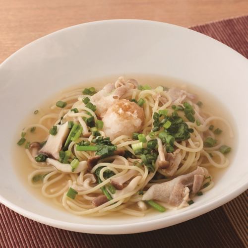 Pork shabu-shabu and spinach with grated ponzu sauce