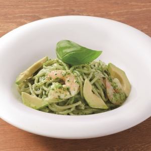 Shrimp and avocado genovese