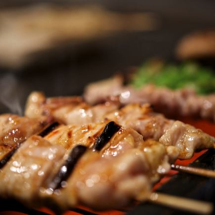 【宴会プラン】炭火で焼き上げるふっくらジューシー焼き鳥を堪能！