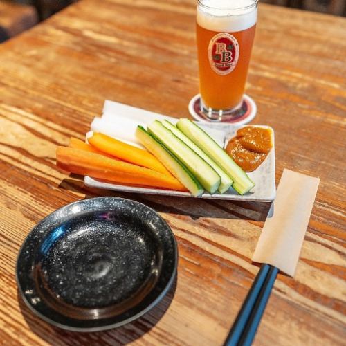 야채 스틱 마늘 구이