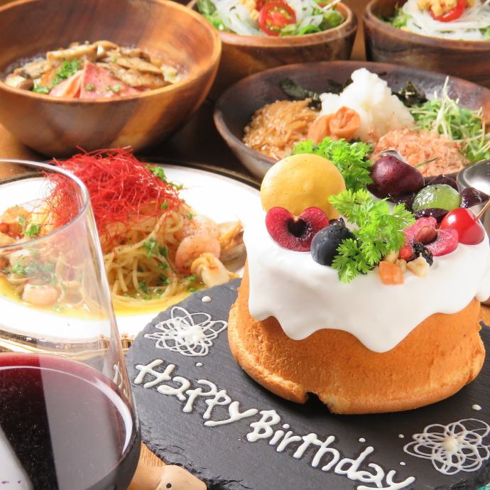 祝いの料理 DINNER】サプライズデザート付き お祝いコース料理プラン | パスタ食堂