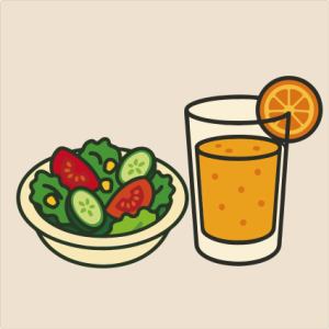 <Bセット>샐러드 + 음료
