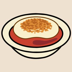 볶은 모츠 알레라 토마토 수프