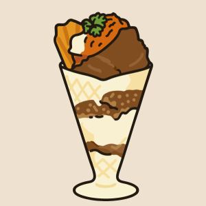 커피와 가토 쇼콜라 파르페