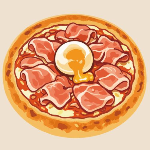 生ハムと黒トリュフのビスマルク