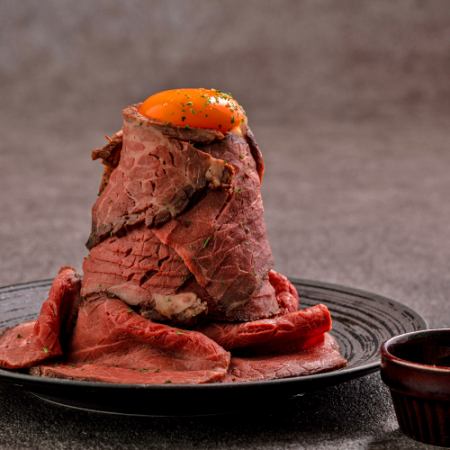 海胆酱烤牛肉塔