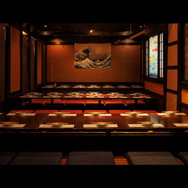 木の温もりが溢れる店内は2名様～大小様々なタイプの個室席をご用意しております♪個室空間は、藤沢での接待や忘年会、歓迎会や送別会など各種宴会を演出致します♪座敷タイプの個室空間はお子様連れでも安心の広々とした個室空間となっております♪合コンや街コンの相談も◎個室居酒屋！