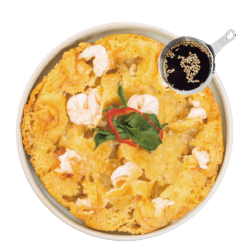 エビチーズチヂミ/ミナリチヂミ