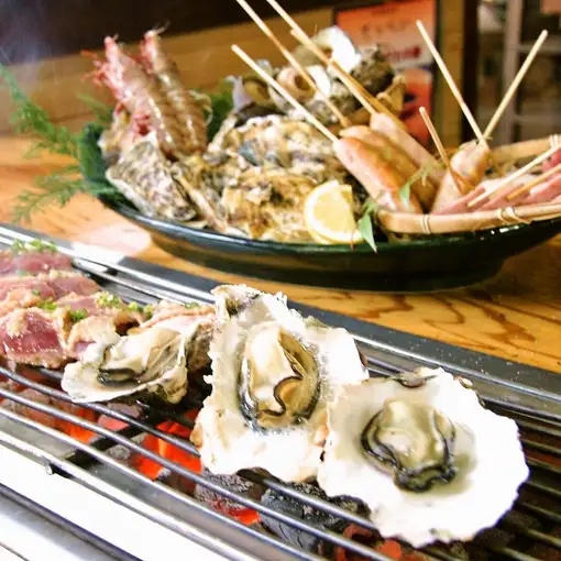 【冬季限定】 カキ・地鶏食べ放題!【60分】
