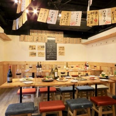 Can be reserved for up to 30 people for girls' parties, company banquets, parties, etc.! We also have a projector available! [Umeda drinking party, banquet, izakaya, French, creative, Japanese food, tempura, private terrace, welcome and farewell party, group party, girls' party, party]
