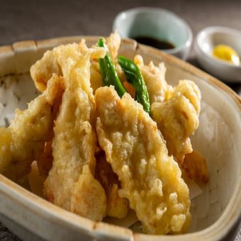 Delicious herb chicken tempura from Kyushu