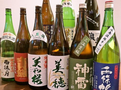 It is a local sake selected by sticking.