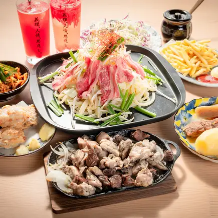 【2時間飲み放題付き】炭火焼きとごじゃ煮込み!満喫コース 全7品 3980円(税込)