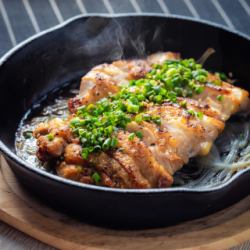 Chicken thigh teppanyaki